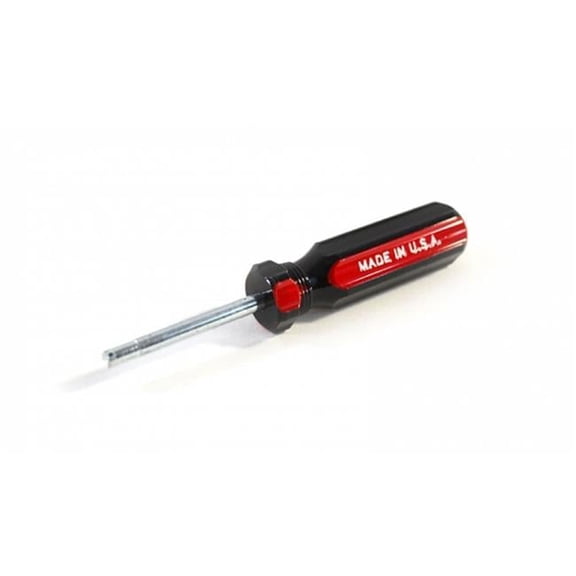 The Main Resource TMRTI65 TV-2 Screwdriver Valve Core Tool with Black & Red Safety Grip