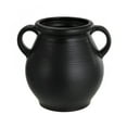 thumbnail image 1 of Mainstays Ceramic Vase with Ribbed Finish, Black, 1 of 10