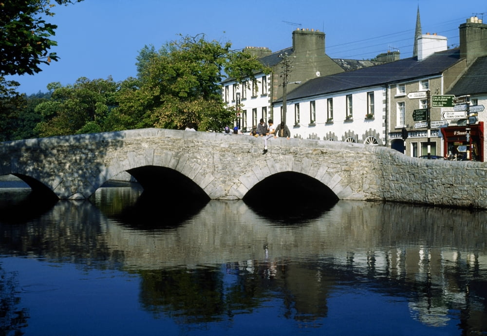 The Mall Westport Co Mayo Ireland Canvas Art - The Irish Image Collection Design Pics (18 x 12)