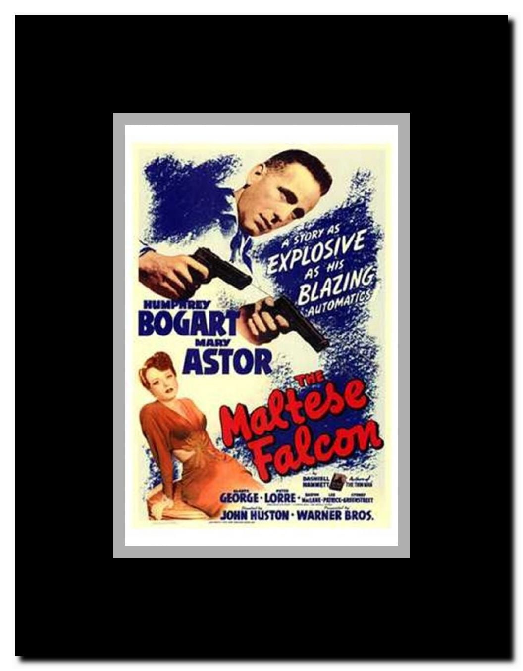 The Maltese Falcon Framed Movie Poster