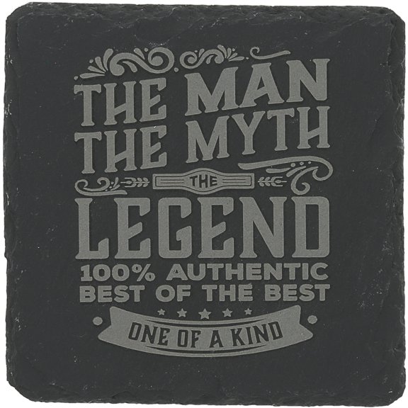 Pavilion Gift Company - The Man - 4" Slate Coaster