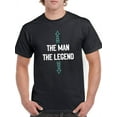 thumbnail image 1 of The Man And The Legend T-Shirt Men -Smartprints Designs, Male Medium, 1 of 4