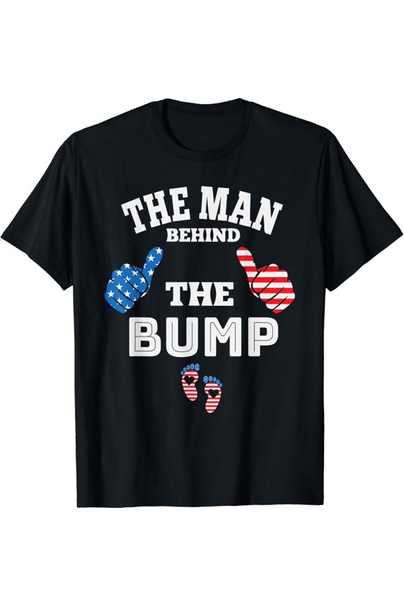 The Man Behind The Baby Bump, July 4Th T-Shirt