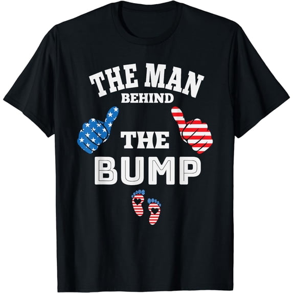The Man Behind The Baby Bump, July 4th T-Shirt