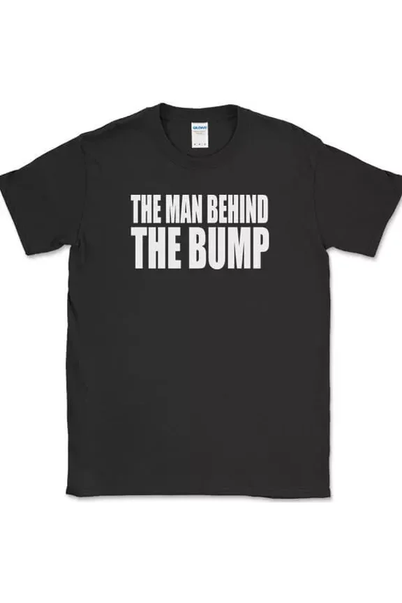 The Man Behind The Bump T-Shirt Funny Expecting Fathers Pregnancy Tee Unisex S-5XL Hot Trending Shirt, Vintage Birthday Gift