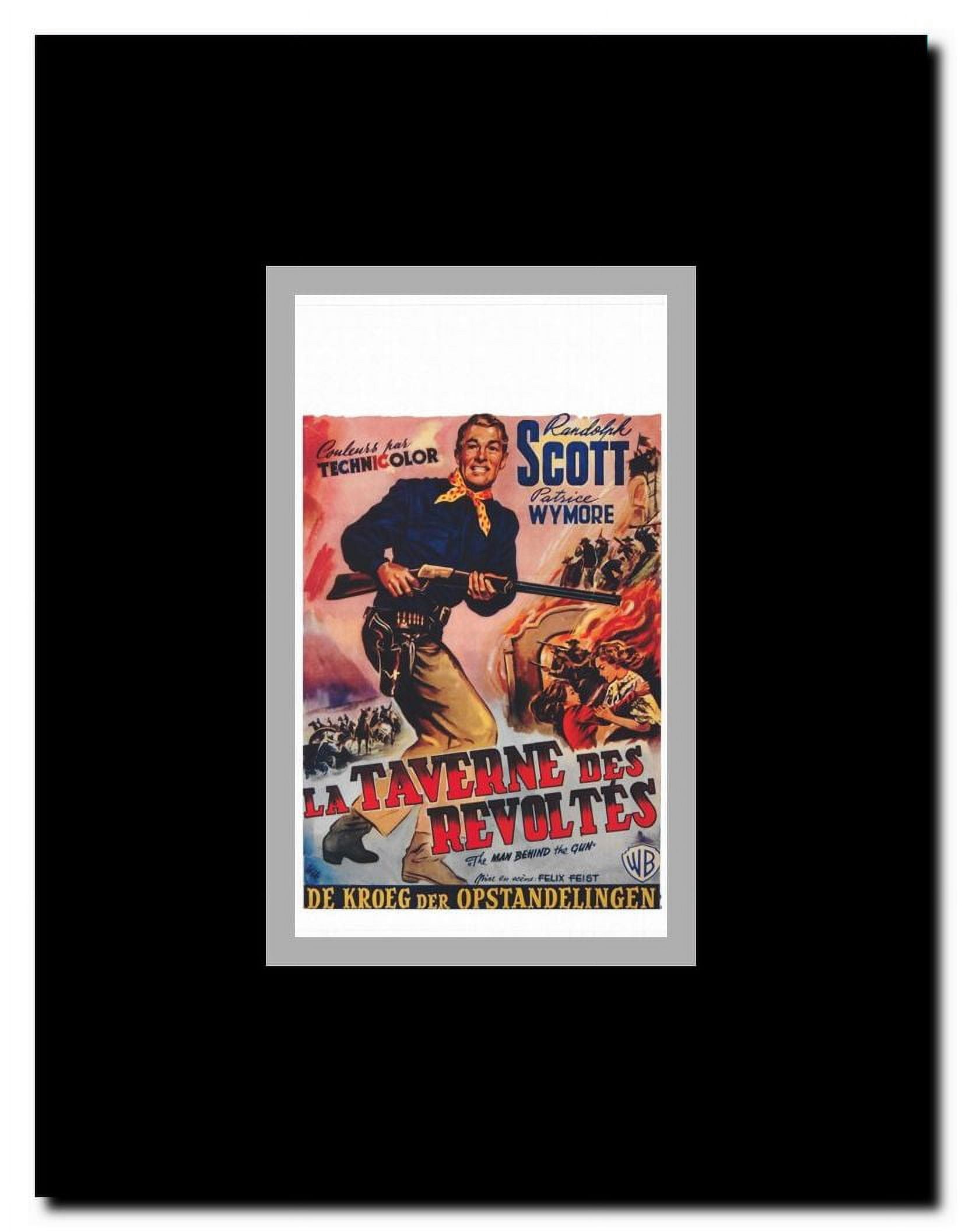 The Man Behind the Gun Framed Movie Poster