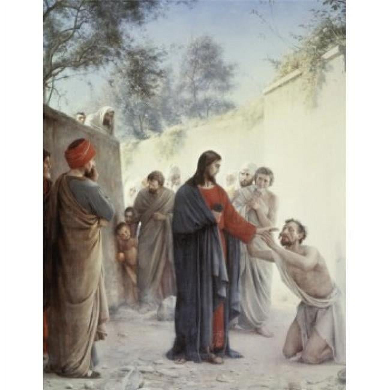 The Man Born Blind Carl Heinrich Bloch 1834-1890 Danish National ...