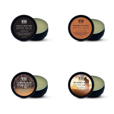 The Man Brand’s Beard Conditioning Balm Sample Set (Four Horseman - 4 Pack - 1 oz Each)