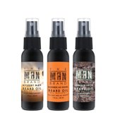 The Man Brand’s Beard Oil Sample Pack (Triad - 3 Pack - 1 oz Each)