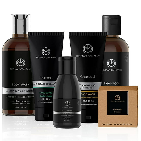 The Man Company Charcoal Grooming Kit, Set of 6