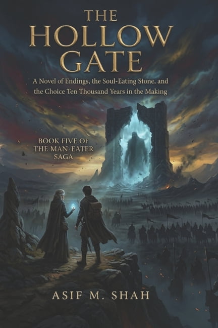 The Man-Eater Saga The Hollow Gate: A Novel of Endings, the Soul-Eating Stone, and the Choice Ten Thousand Years in the Making, Book 5, (Paperback)