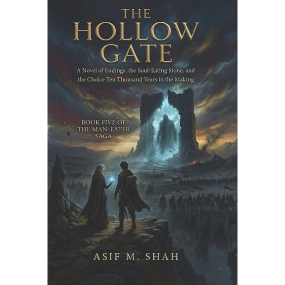 The Man-Eater Saga The Hollow Gate: A Novel of Endings, the Soul-Eating Stone, and the Choice Ten Thousand Years in the Making, Book 5, (Paperback)