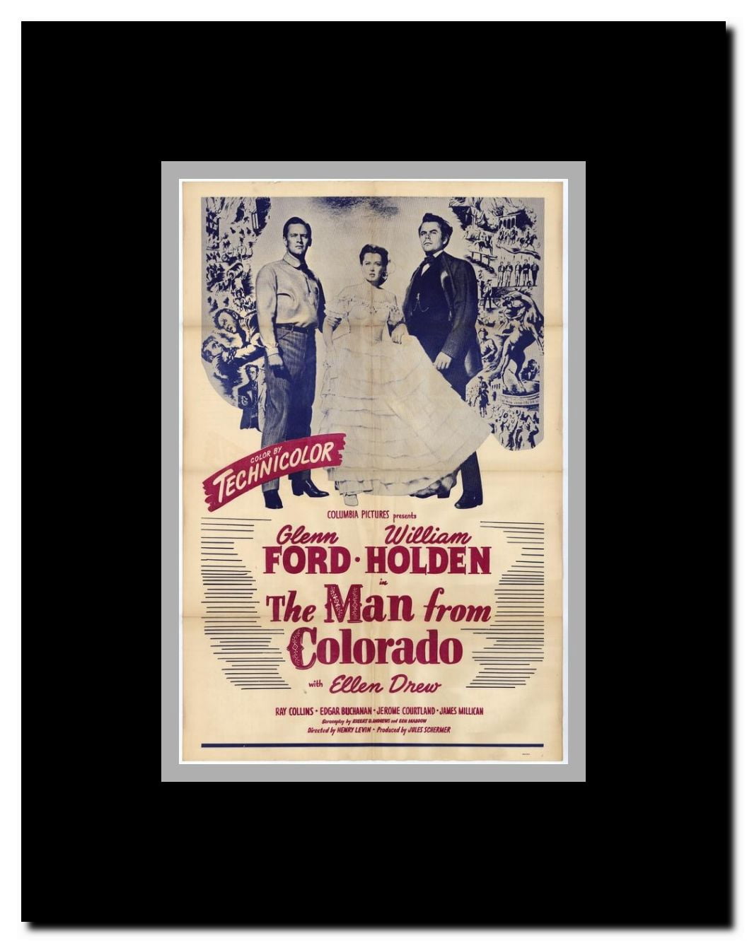 The Man From Colorado Framed Movie Poster