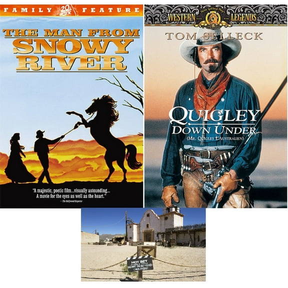 The Man From Snowy River & Quigley Down Under Australian Western Double Feature 2 DVD Set with Bonus Art Card