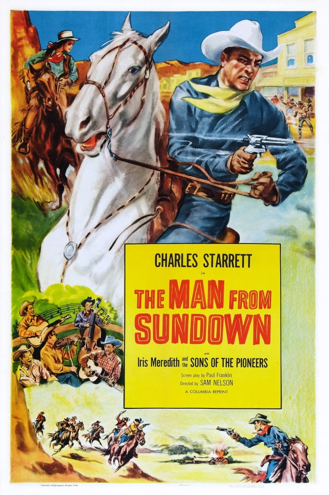 The Man From Sundown U Canvas Art - (24 x 36)