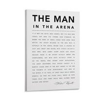 The Man In The Arena Theodore Roosevelt Quote Graduation Gift Modern Artwork 2 Posters Wall Art Painting Canvas Gift Living Room Prints Bedroom Decor Poster Artworks 12x18inch(30x45cm)