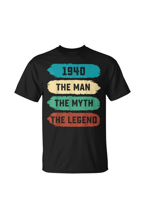 The Man Myth Legend 1940 82Nd Birthday Gift For 82 Years Old Gift For Mens Unisex TShirt