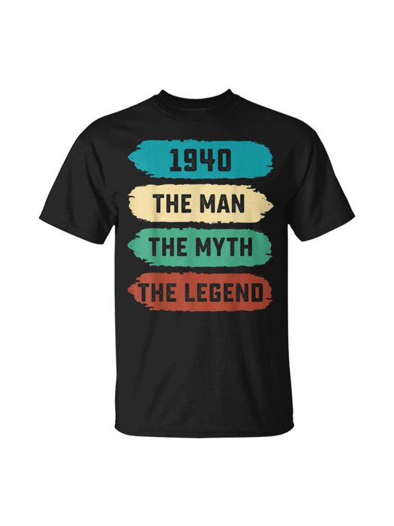 The Man Myth Legend 1940 82Nd Birthday Gift For 82 Years Old Gift For Mens Unisex TShirt