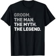 thumbnail image 1 of The Man Myth Legend Shirt Cool Funny Gift for Groom Gift Tee, 1 of 4