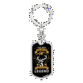 thumbnail image 1 of The Man The Hunting Legend Stainless Steel or 18k Gold Premium Swivel Dog Tag Keychain, 1 of 10