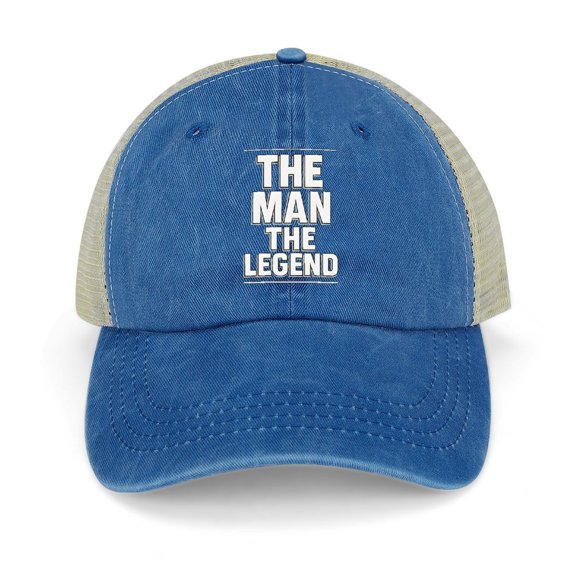 The Man The Legend Dark Blue Baseball Cap for Men Women, Adjustable Snapback Hats Trucker Hat