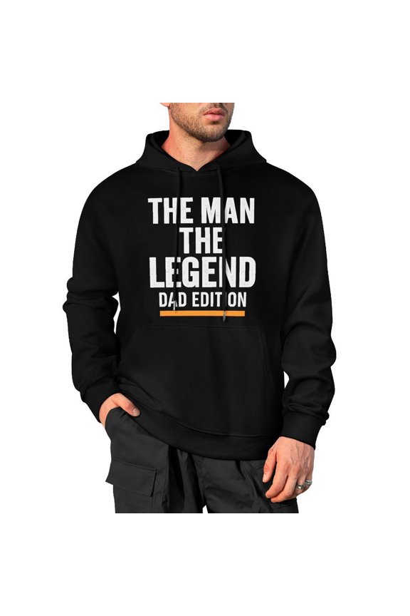 The Man The Legend Men's Pullover Sweatshirt Hoodie, Big & Tall Options Available Small