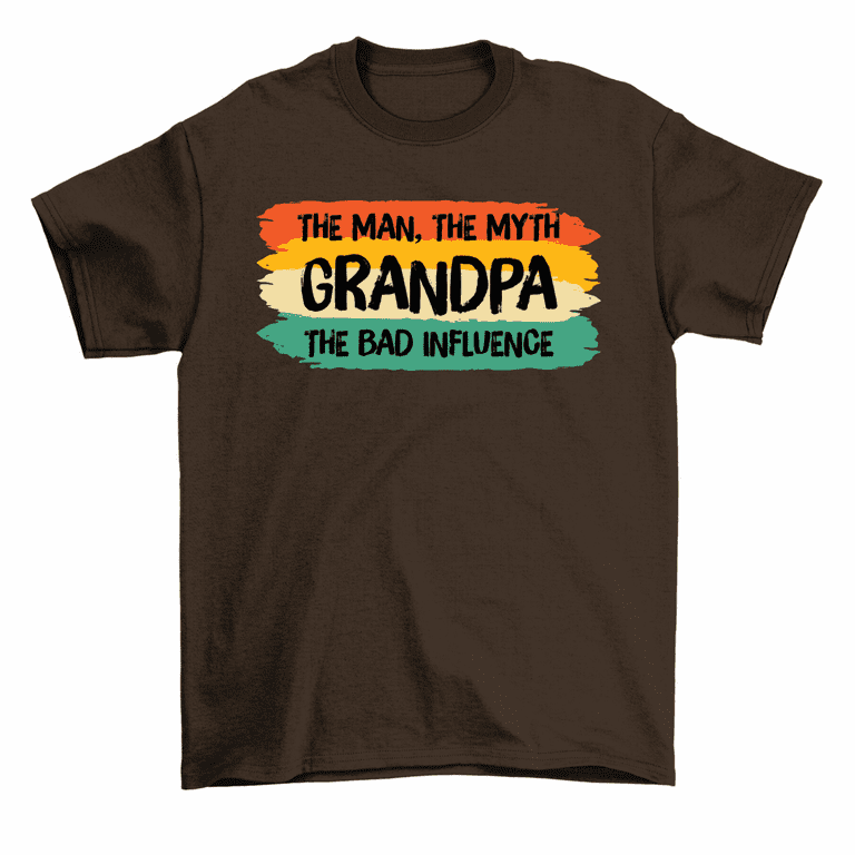 Mens Papa The Man The Myth The Bad Influence Tshirt Fathers Day Mens Papa The Man The Myth The Bad Influence Tshirt Fathers Day