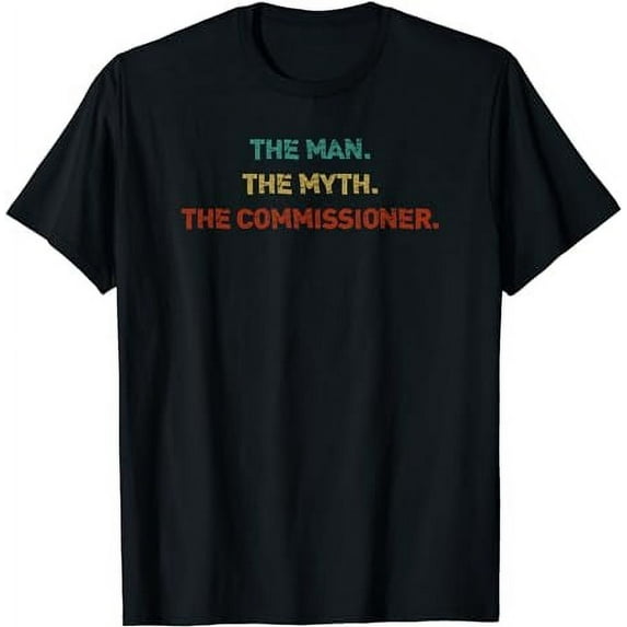 The Man. The Myth. The Commissioner. Funny Fantasy Football T-Shirt