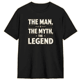 thumbnail image 1 of The Man The Myth The Legend Cool Graphic Tee For Men, Funny Cotton Short Sleeves T-Shirt, 1 of 6