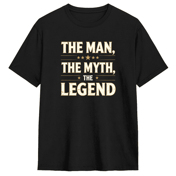 The Man The Myth The Legend Cool Graphic Tee For Men, Funny Cotton Short Sleeves T-Shirt