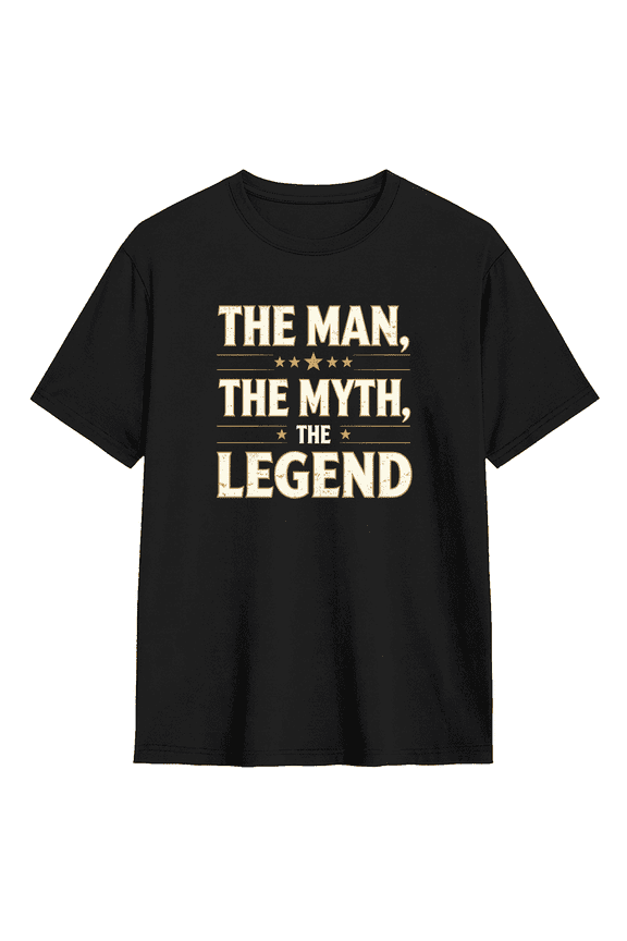 The Man The Myth The Legend Cool Graphic Tee For Men, Funny Cotton Short Sleeves T-Shirt