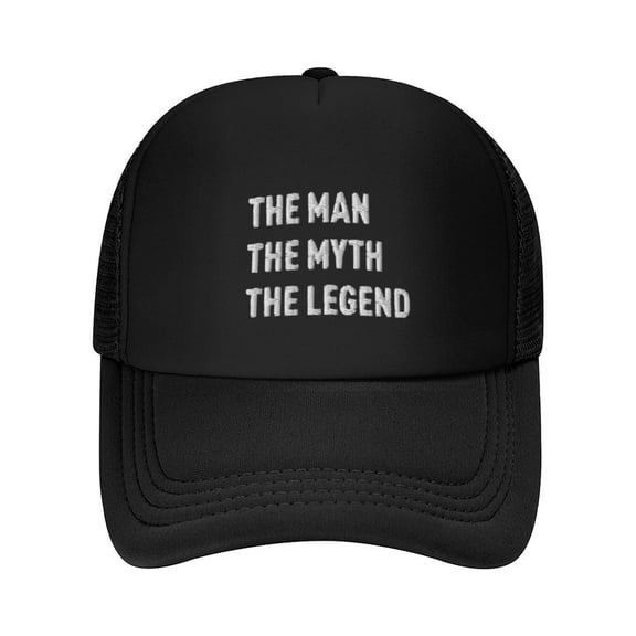 The Man The Myth The Legend Dad Hat Print Summer Mesh Baseball Cap for Men,Made In USA,Adjustable Breathable Caps Women Men's Hat Casual Trucker Hat