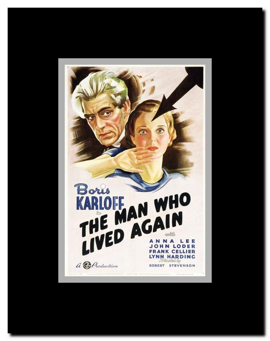 The Man Who Changed His Mind Framed Movie Poster