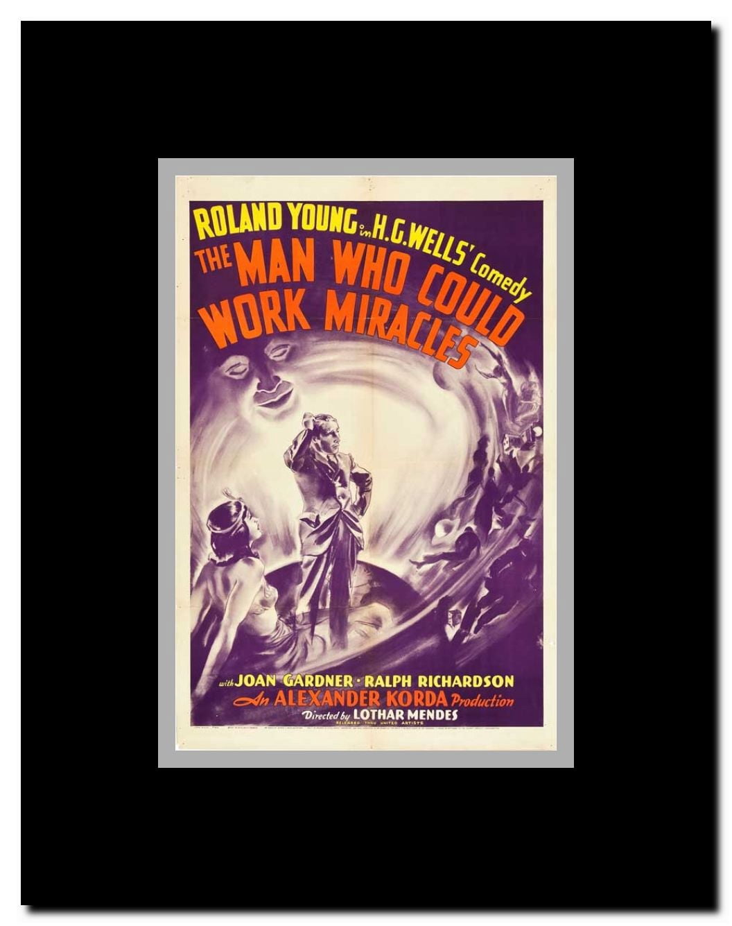 The Man Who Could Work Miracles Framed Movie Poster