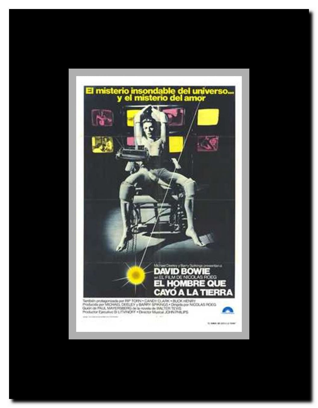 The Man Who Fell to Earth Framed Movie Poster