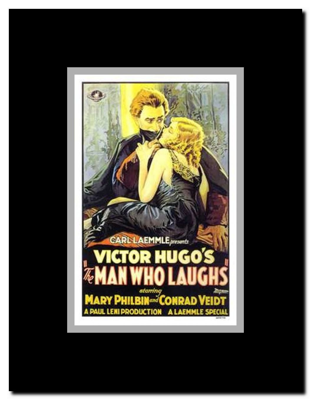 The Man Who Laughs Framed Movie Poster