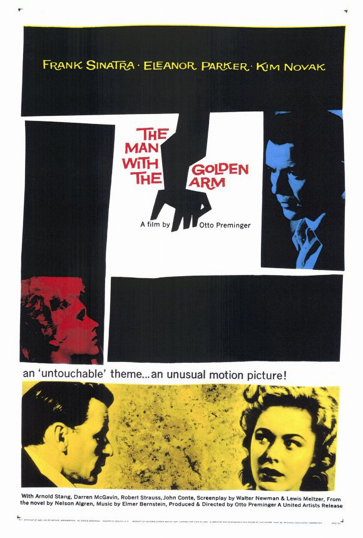 The Man With the Golden Arm movie POSTER (Style A) (27" x 40") (1955