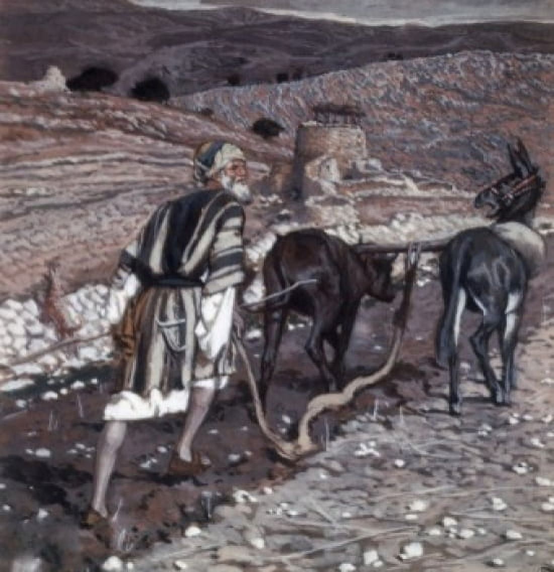 The Man at the Plough James Tissot (1836-1902 French) Canvas Art - James Tissot (24 x 36)