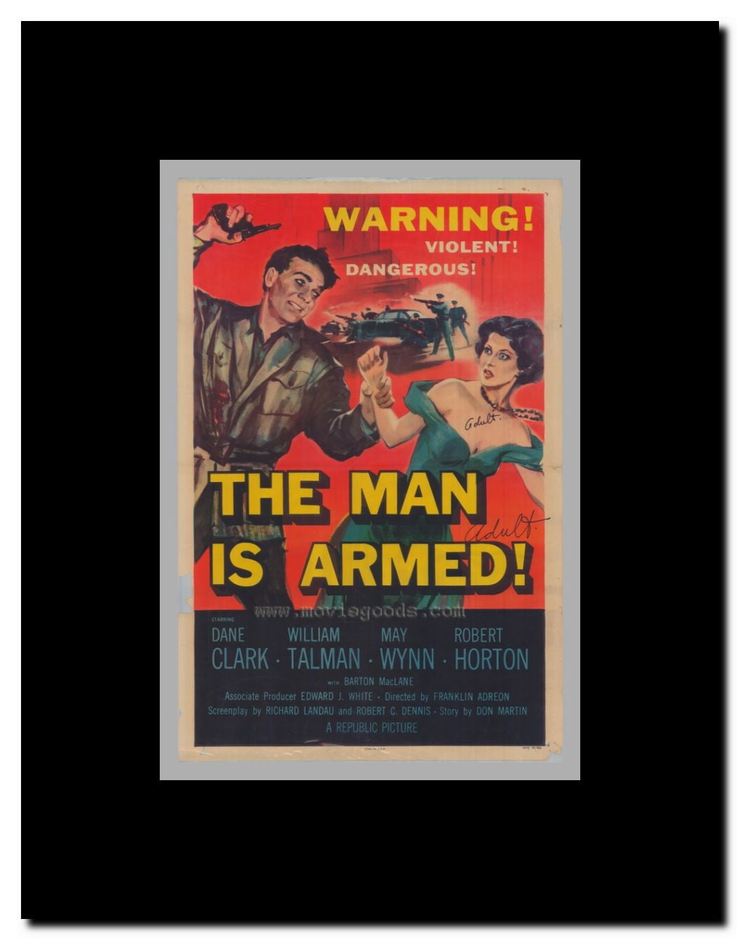 The Man is Armed Framed Movie Poster