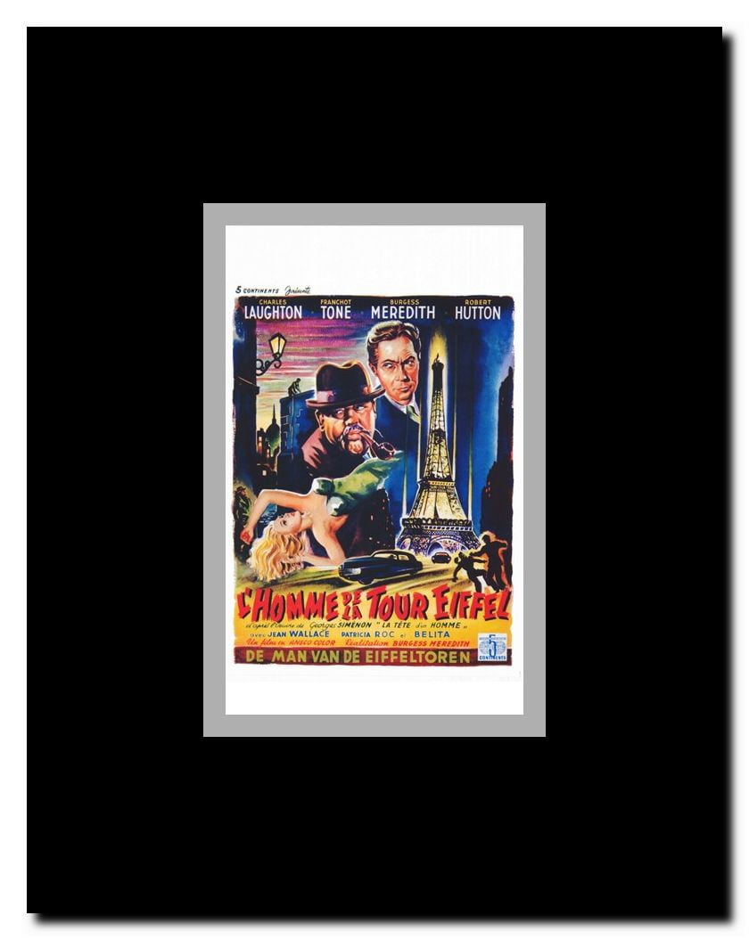 The Man on the Eiffel Tower Framed Movie Poster