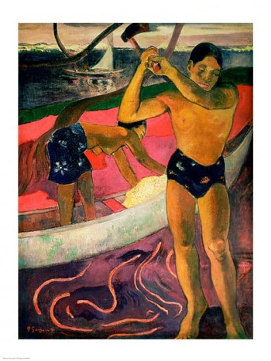 The Man with an Axe 1891 Canvas Art - Paul Gauguin (18 x 24)