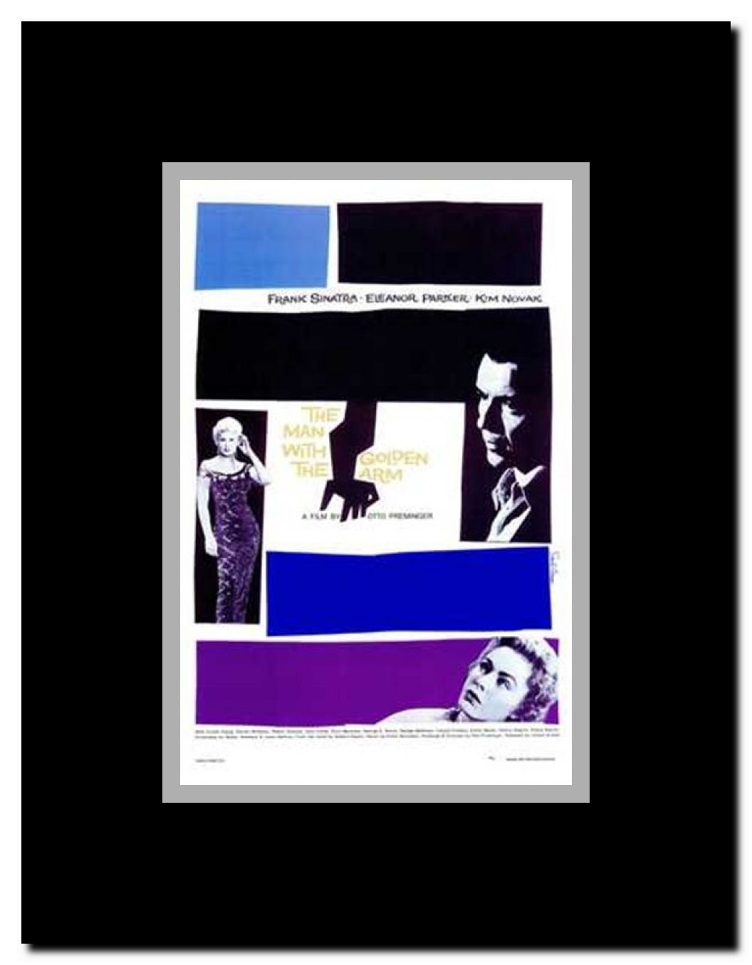 The Man with the Golden Arm Framed Movie Poster
