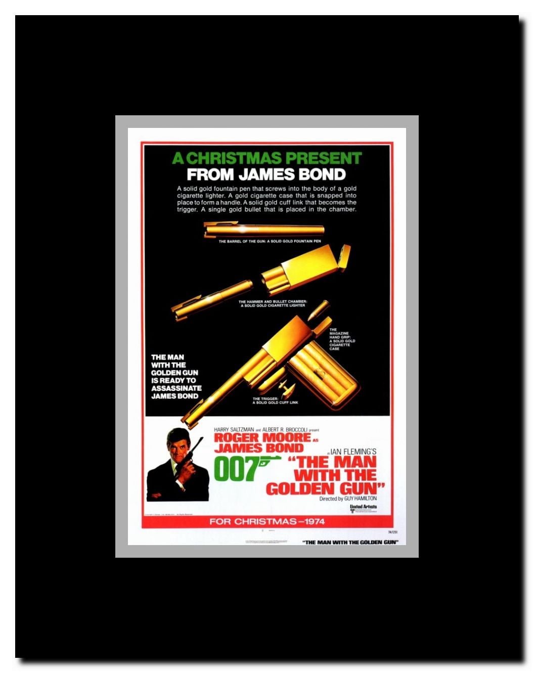 The Man with the Golden Gun Framed Movie Poster