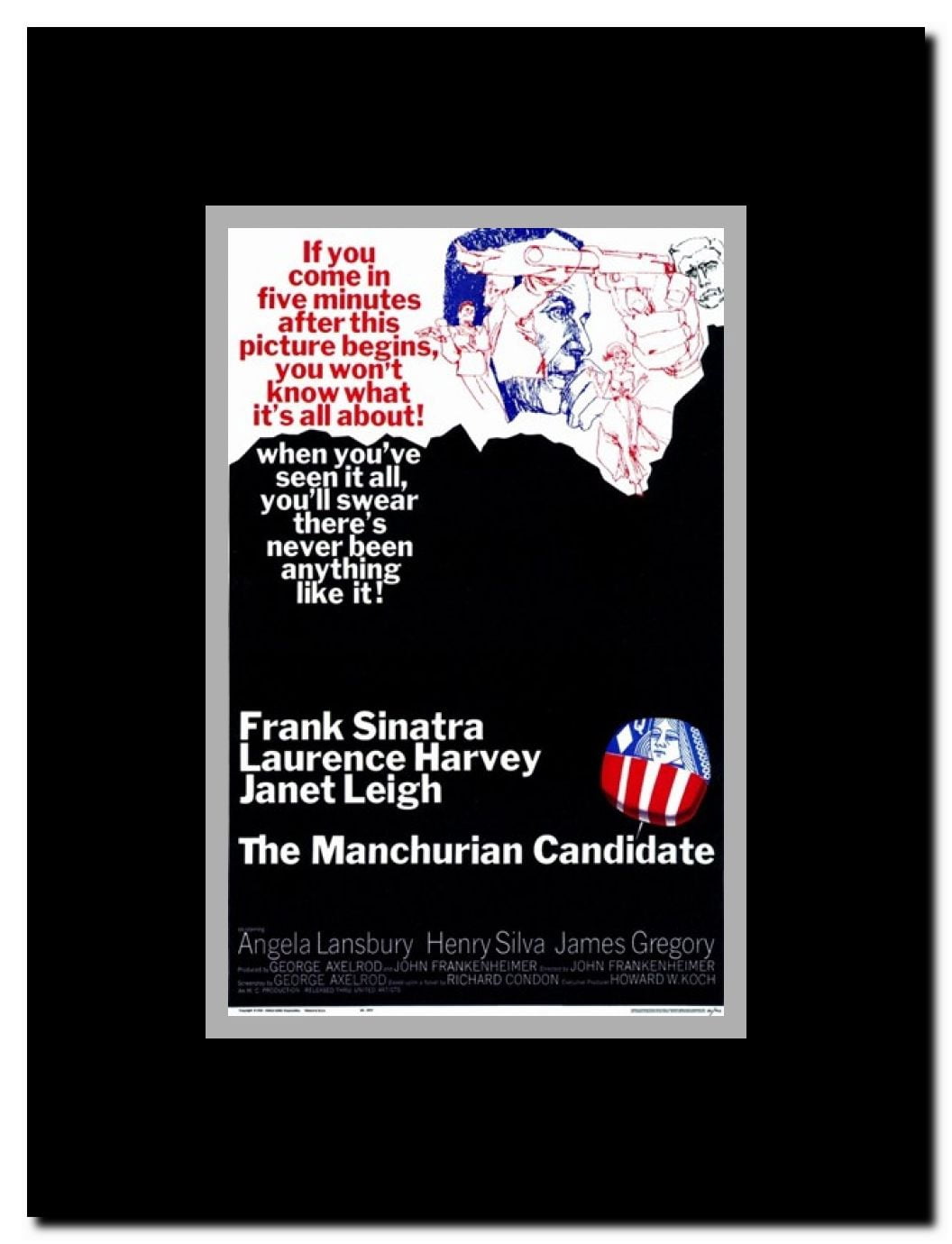 The Manchurian Candidate Framed Movie Poster
