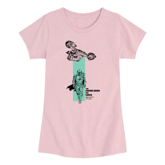 Star Wars - Color Block Girls' Fitted Short Sleeve Graphic T-Shirt