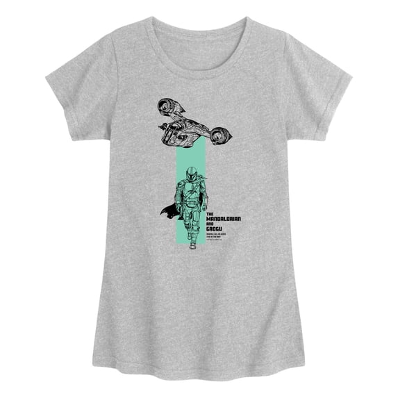 Star Wars - Color Block Girls' Fitted Short Sleeve Graphic T-Shirt