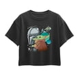 thumbnail image 1 of The Mandalorain And Grogu - Pose - Youth Girls Boxy T-Shirt, 1 of 4