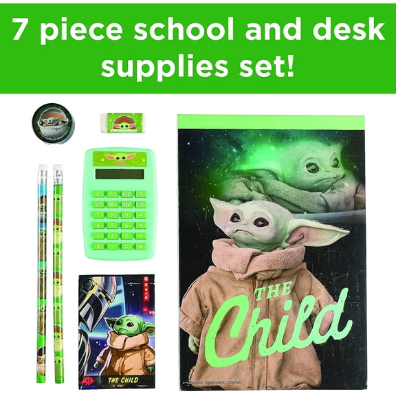 The Mandalorian 7-Piece Stationery Fun Set