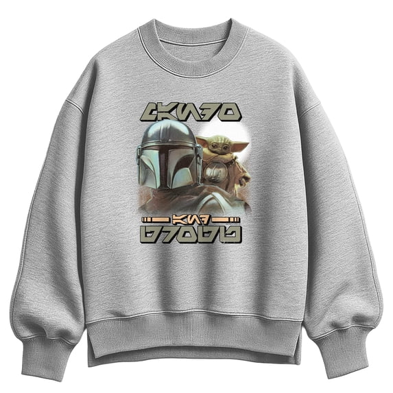 Star Wars - Aurebesh Potrait Oversized Fleece Crew Sweatshirt