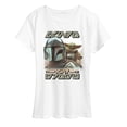 thumbnail image 1 of The Mandalorian And Grogu - Aurebesh Potrait - Women's Short Sleeve Graphic T-Shirt, 1 of 4